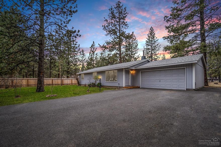 An incredibly rare opportunity to own nearly an acre in Bend! This wonderful single story home is one you won't want to miss. <b>Featuring new laminate flooring through out, new interior and exterior paint, new roof, and new septic tank! Looking for a place to park the RV?</b> No problem. Need a place to put the toys? Look no further! You'll love all the storage in the over sized shed. Two car garage with plenty of shelving to organize all your tools. Large paved driveway! Tons of possibilities with this property. Turn key and ready to go.