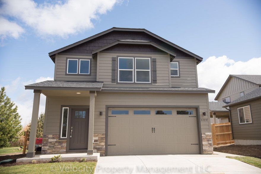 Conveniently located in the heart of Bend near shopping, medical and recreation. Upgraded home is in immaculate condition. The Middleton 2 story plan is an open greatroom with bedrooms upstairs. Many upgrades include - quartz kitchen counters, stainless appliances, refrigerator / washer / dryer included, lap siding, masonry accents, wood wrapped windows in formal areas, cedar fencing, and AC.