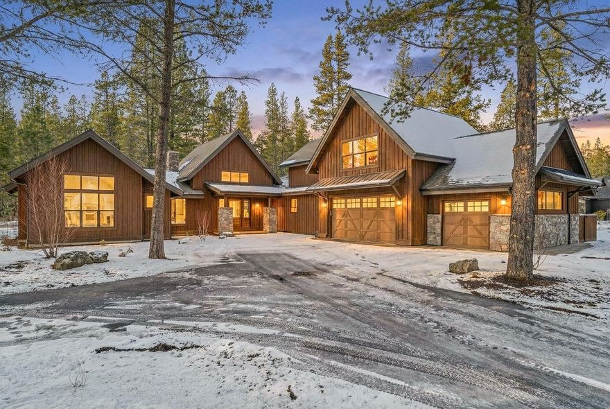 Experience timeless design and modern mountain living in this 4-bedroom home in Caldera Springs. Blending classic Northwest contemporary style with a spacious, thoughtful layout, this home offers effortless comfort and sophistication. The open main level features the great room, dining area, kitchen, and three en-suite bedrooms — perfect for both everyday living and entertaining. Highlights include knotty alder cabinetry, quartz countertops, a natural gas fireplace, and walls of windows that fill the space with light. The primary suite evokes a spa-like retreat, with elegant finishes and serene forest views. Upstairs features the 4th bedroom, ideal for bunk room, a spacious bonus room and full bath. The west-facing covered patio overlooks mature ponderosas, creating the perfect outdoor gathering space. 3-car garage. Exclusive access to Caldera Springs amenities-9-hole golf, Forest House, Quarry Pool & Fitness, Lake House dining, trails, pickleball & more. Schedule a private tour today