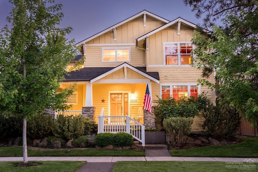 A true Craftsman with Solid Wood Cabinets, Hardwood Floors, Front Porch & fine finishes. Stone Fireplace and Living Room is off the Dining Area w/a nice open floor plan, plus Formal Dining Room. The backyard is easy maintenance stone patio w/beautiful landscaping features & a small lawn on the side yard. 3 Bedrooms plus a bonus TV/Office/Media Room upstairs and a 2nd Gas Fireplace in the Master Bedroom Suite. Outdoors is plumbed for a gas BBQ & has tall wood fencing for privacy on this quiet block.