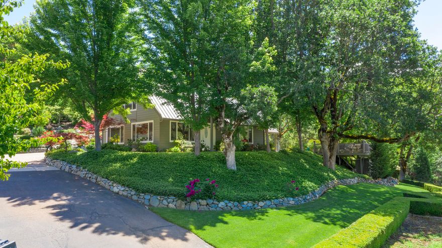 Back on market - no fault of property. Oregon Dream home.  This Pristine property includes 2006 remodeled 2980 sf 4 bedroom 3 bath home, 2000 sf finished garage suitable for RV storage and 760 sf of additional finished living space with full Bath above shop situated in the middle 12.13 acres.  The stunning tree lined gated paved drive creates access to the very private home site with views of valley and Del Rio Vineyards.  No expense was spared in the remodel which includes hardwood floors, granite counters, maple cabinets, ceramic floors, 1000 sf master suite and mudroom, new windows, hardy plank siding, metal roof,  refrigerator, dishwasher, range/oven. Portable pellet stove and pool table included. Separate household and irrigation wells provide plentiful water for home and extensive mature landscaping including Koi pond and fenced garden area with mini fruit tree orchard. Propane generator, underground power, 400 amp service, RV hook ups and dump, trex decking, certified W/S in sh