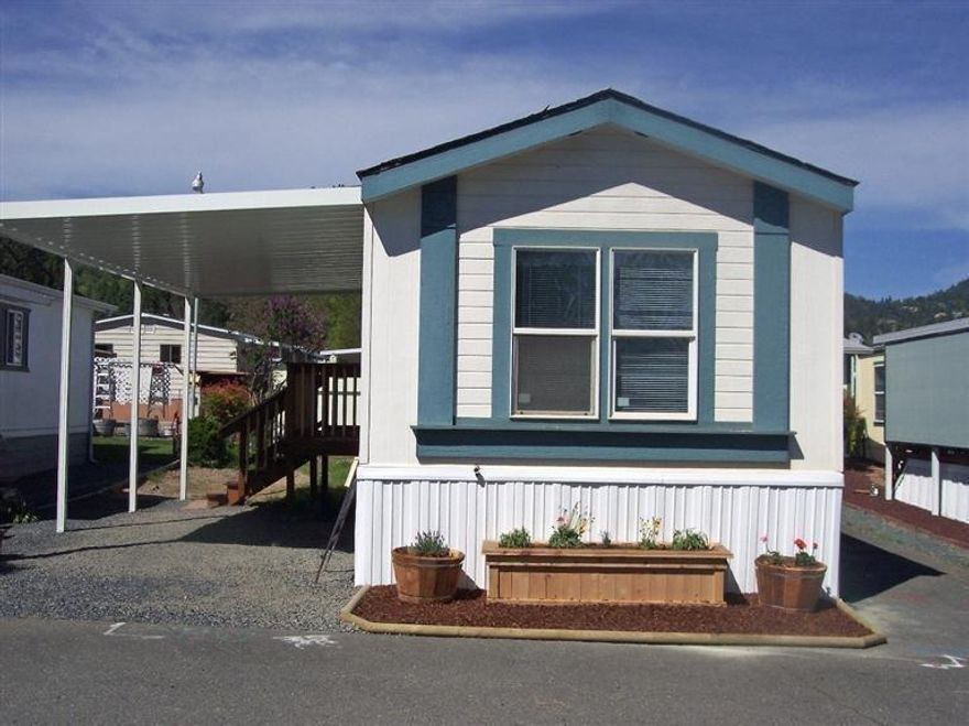 This Manufactured Home is well maintained and ready to move intoExcellent lay out with vaulted ceilings through-out, give this unit an open airy feelingSpace rent is a low $435.00 for this 55 plus parkTwo pets are allowed, under 25lbs