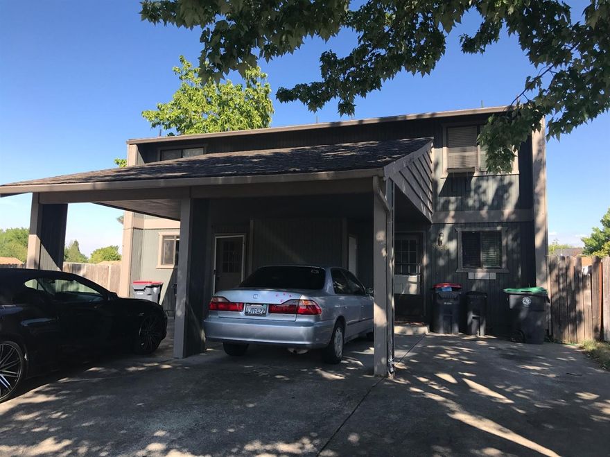 Zero lot line, townhome style property can be yours! Perfect for first time home buyer or investor. Close to shopping, schools, restaurants and churches. No HOA fees. 2 bed, 1.5 bath home with indoor laundry, private and fenced back yard, newer flooring throughout. Covered carport.