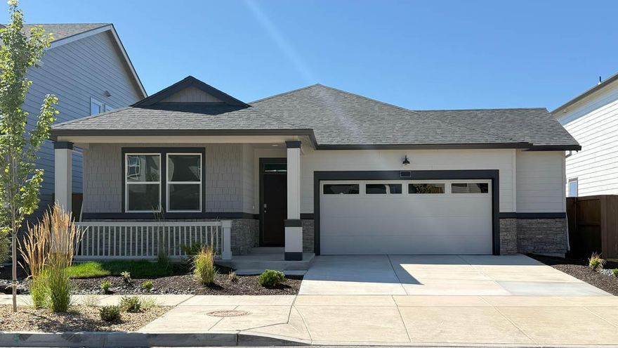 Special rate and closing cost incentive with use of builder's lender! Visit Stevens Ranch in Bend, located near Reed Market Rd in a serene residential area with access to outdoor living and adventure, the city, and historic downtown Bend. The Maple is a fabulous 1,754 sq. ft., one-level floor plan with 4 beds, 2 baths with a garage bump out. Smart Home Technology included! The two front bedrooms are centrally located between a full bathroom. The stylish kitchen has wonderful features with stainless-steel appliances, a pantry, central island, quartz countertops, and a gas range/oven. The dining area flows into an open great room with a cozy fireplace, perfect for movie nights. Primary bedroom includes a walk-in closet, en suite with double vanity, and walk-in shower.  Call for details. Sales office hours: 10:00 a.m. - 5:30 p.m. daily. Photos are representative of plan, features/specs may vary!