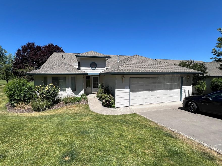 Harbor Isles Condominium. Come see this 3 bedroom 2 bath home situated right on the Golf Course. This home has a newer roof, patio, established trees and flower bushes, and beautiful views of the golf course and wildlife. Inside features an open floorplan with kitchen island, large pantry, laundry room, dining area, and a large living room with vaulted ceilings and a corner fireplace. Primary bedroom has a soaking tub and walk-in shower. All appliances stay including washer and gas dryer.