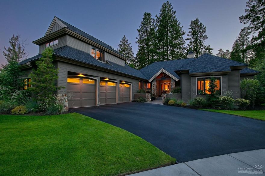 Stunning custom home blt by PacWest on one of the best lots in The Reserve. This fabulous home backs to & is adjacent to common area for complete privacy. Sgl level w/the exception of 1 bdrm en-suite upstairs. Great room plan. Floor to ceiling stone FP w/blt-ins. Gourmet kitchen boasts custom solid slab granite counters & travertine backsplash, island & KitchenAid Appliances. Luxurious main level master w/steam shower. New outdoor covered kitchen, fire pit, water feature & lighting for entertaining.