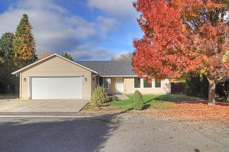 Well-Kept Newer 4 Bedroom, 2 Bath 1,920 Sq Ft Home on a Huge .36 Acre Lot in a Desirable Location! This Home is Perfectly situated between Grants Pass and Medford, and set back off of any Main Roads. This Home offers an Open and Spacious, Light and Bright Design featuring Living and Family Rooms, Large Kitchen with Dining Nook, Pantry, and Separate Laundry Room. Enjoy Vaulted Ceilings in the Main Living Area, and lots of Windows. This Home features a Classic Comfortable and Useable Floor Plan. Parking includes an attached Two-Car Garage, plus tons of Additional Parking for RV/Trailers/Boats/etc. The Huge Fully Fenced Backyard is perfect for Kiddos and Animals, and the Covered Rear Patio makes for nice Outdoor Living Space. Situated on a quiet Paved Drive, you can't beat the Location of this Property. Clean and Neat, this Home is Move-in Ready! A Rare find with a Wonderful and Attractive Well-Kept Home on just the right amount of Land in a Great Location.