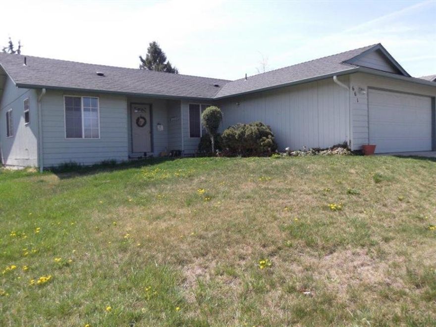 Home has been well maintained. Exterior paint applied within the last 4 years. Vaulted ceiling in the living area, double garage, fenced back yard.