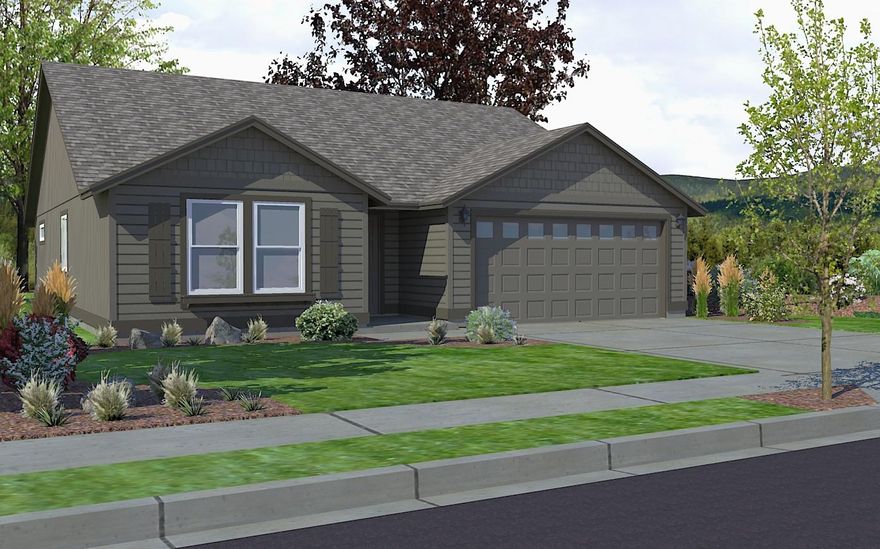 Hayden Homes' neighborhood, Maple Meadows - is offering this Edgewood floor plan on a premium homesite backing to a park-like neighborhood common area! This mid-sized home catering to those who value both comfort and efficiency in a single level home. An award-winning designed kitchen, featuring a breakfast bar and ample counter space, overlooks both the spacious living and dining rooms with a vaulted ceiling and windows that brighten this comfortable living space. The separate master suite affords you privacy and features two large closets in addition to a dual vanity ensuite. The two sizeable bedrooms share a full bathroom and complete this design-smart home plan. This home sits on a corner homesite which neighbors a community common area on a quiet street! 
*Finishes in photos may be different. Personalize your finishes today! Estimated completion November/December 2020