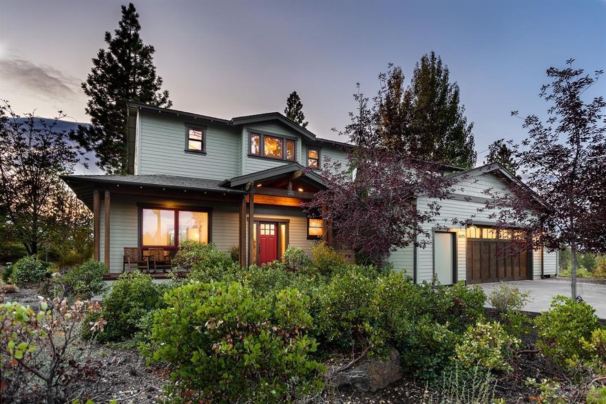 Custom modern farmhouse privately situated on nearly an acre in one of Bend's most coveted neighborhoods where properties rarely hit the market. Located on a private road, steps to trails and close proximity to the river on the way to Mt Bachelor. Only 5 minutes to the heart of downtown Bend, yet you feel worlds away. Seamlessly remodeled and upgraded with the fine craftsmanship of Madrone Construction and discerning style of Maxwell Design. The interior features custom concrete and shiplap accents, designer lighting and hardware, solid walnut hardwood floors, pure New Zealand wool carpet, vaulted wood ceilings and Sonos sound. A gourmet kitchen with Viking appliances and 10+ft island and a luxurious master suite with steam shower highlight this 3+ bedroom home that includes formal living and family rooms, spacious office and bonus or 4th bedroom. Oversized garage with heated shop and gravel parking pad for RV with no CCRs or HOA restrictions. This is Central Oregon living at its best!