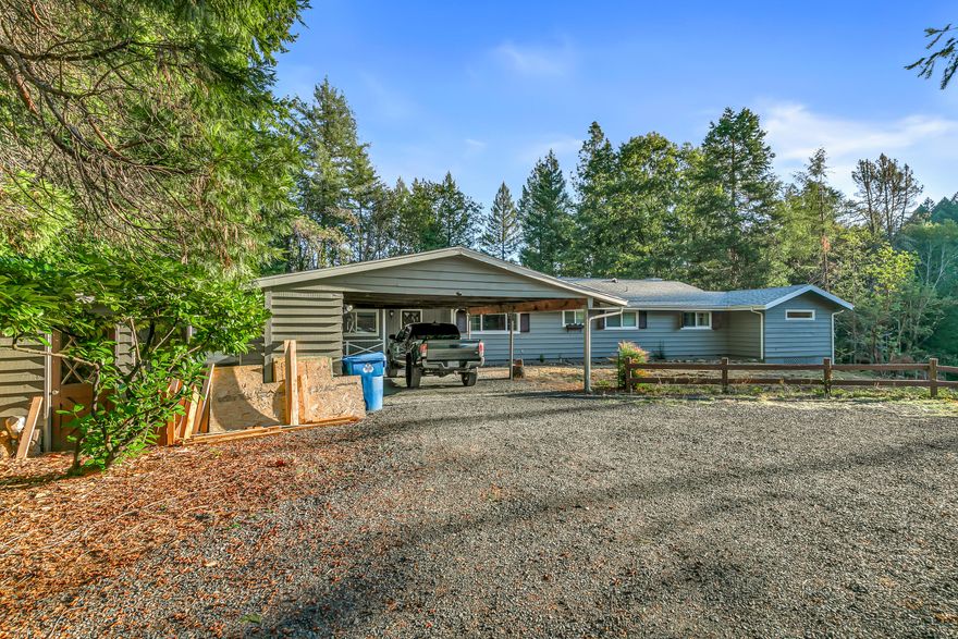 You won't want to miss this incredible property! Backing up to 500 acres of BLM land and just 10 minutes from town, this 2,405 sq. ft. home on 8.4 acres is move-in ready and full of updates. Over $100K in improvements were completed in 2023, including new gutters, interior and exterior paint, windows, furnace, water heater, pipes, insulation, ducting, kitchen appliances, 300 feet of gravel driveway, and a new well producing 8 gallons per minute when drilled. The upper portion of the property is forested, while the lower half offers private access to Slate Creek and 1.6 acres of water rights. A peaceful meadow below provides the perfect space for animals, gardening, or simply enjoying the open land. The property includes a separate RV pad with full hookups; previous sellers rented it for $850 per month! So much more to see than words can describe, so schedule your private tour today!