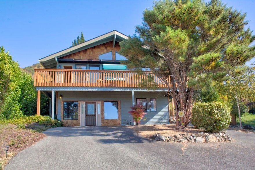 Sunsets & City Lights! With the top of town amazing views, this contemporary 3 bedroom, 2.5 bath home has all the amenities you have been wanting in your new home! Featuring 2400 square feet & all the conveniences of city living, schools & services, this home is a stand out with the tall vaulted ceilings, large picture windows & a spacious floorplan. Perfect for entertaining & every day family living, the main floor includes a welcoming entry & living room with wood stove, doors to the wraparound deck, dining area, well-appointed kitchen & a wonderful Master suite plus an additional bedroom & full bath. Downstairs is highlighted by a third bedroom, half bath, laundry room & a large bonus room ideal for just about anything! Don't forget the detached fully insulated 20x20ft shop for all your toys & hobbies plus a gazebo perfect for BBQ's & get-togethers! And this large .38 acre lot is located on a low-traffic cul-de-sac street, too! You'll be very proud to call this one home!