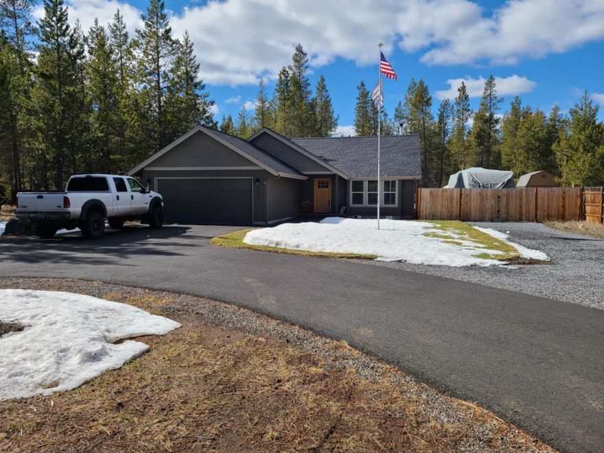 Are you looking for resort style living without the resort fee? Are you wanting to be within 19 miles from Mt. Bachelor Ski Resort?  Look no further! This well maintained home is located in the heart of Oregon Water Wonderland Unit 2 subdivision. Subdivision offers paved roads, walking trails, and your own private marina, you truly will feel like you're in a resort! Roads are maintained & plowed by the HOA district. Home is within 13 miles to the first lake on the cascade lakes highway, and less than 5 miles for hunting and fishing. Home offers 3 bedrooms, 2 bathrooms, new carpet installed 2/24/2022, living room and dining room has wood laminate flooring, refrigerator and woodstove less than 2 years old. Fenced and gated backyard. Landscaped in the front, with area to park and RV, paved driveway, property backs to a large 
parcel of private land where the Elk like to hang out. High speed internet available. Call for your private showing today!