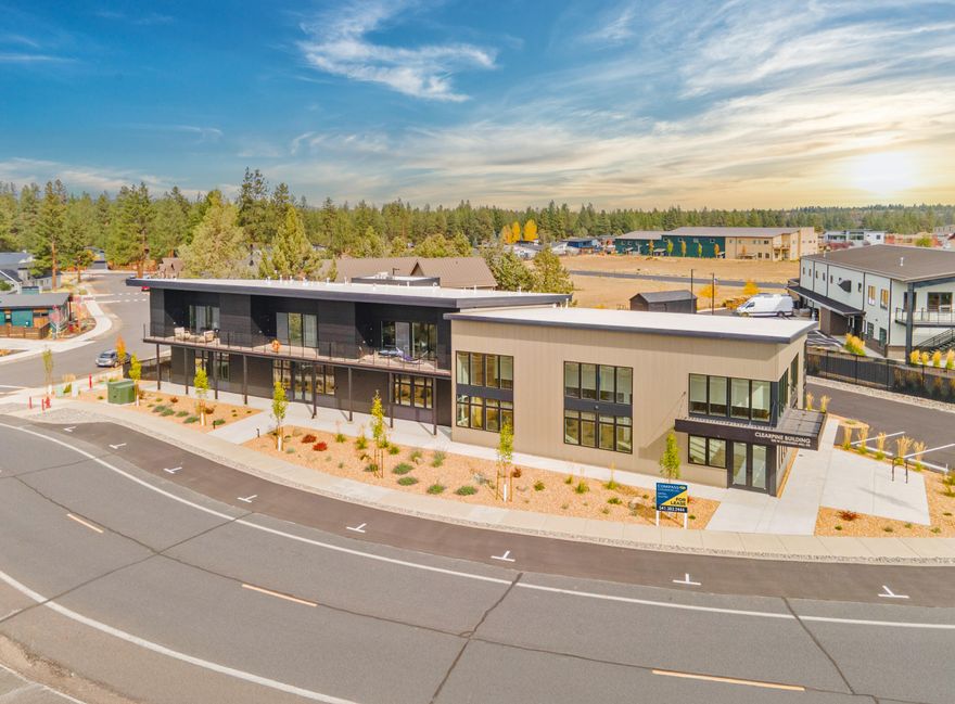 Completed in 2023, the ClearPine Building is a brand-new mixed-use property offering a rare blend of commercial and residential space in the heart of Sisters' growing industrial district. Priced well below replacement cost, the building totals 12,216 square feet, including 6,125 RSF of ground floor commercial space, 1,566 RSF of second-floor commercial space, and 4,525 SF of second-floor residential apartments. This versatile design provides an attractive opportunity for both owner-users and investors seeking modern space with strong income potential.

The property already benefits from established tenancy, generating $123,912 in annual rental income. One ground-floor suite is leased to Sisters Physical Therapy, while all three second-floor residential apartments are fully leased. This built-in stability provides reliable cash flow while still leaving significant space available for an owner-occupant or additional tenants.