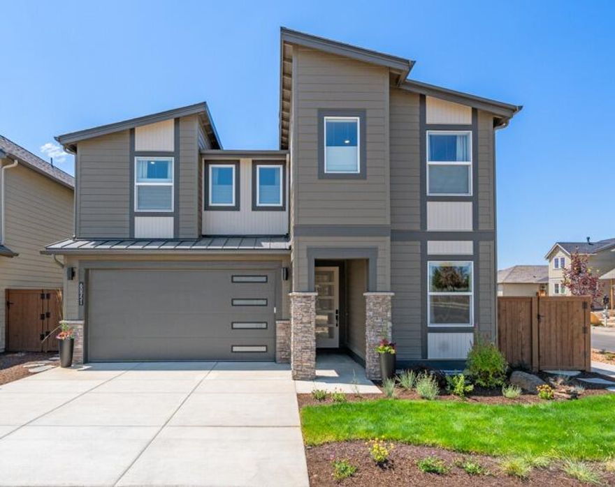 This award-winning, move-in ready corner-lot home—featured on Bend's Tour of Homes—showcases the spacious 2,837 sq. ft. Morgan floor plan on Lot 107. Thoughtfully designed for open-concept living, it features premium upgrades, modern finishes, and timeless style throughout. Situated in Easton, a vibrant master-planned community in SE Bend, residents will enjoy upcoming amenities including pools, parks, trails, and future retail. With highly walkable streets and easy access to Bend's sunny, high-desert lifestyle, Easton offers the perfect blend of comfort, convenience, and community. A true must-see!