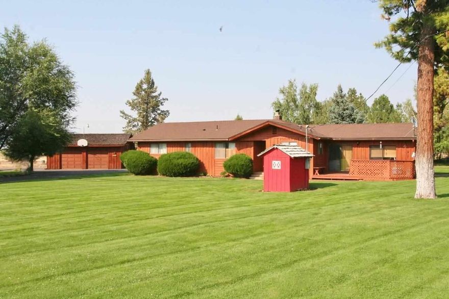 Peaceful Park-like Setting With Approx 3.21 Acres, Beautiful Manicured Grounds With Spectacular Fall Color Includes Aspens, Birch & Pines Trees. This 3 Bedroom 2 Bath Home Provides Both Living & Family Rooms, An On Suite Master Bedroom With Walk-in Closet, Includes All Appliances, Nice Laundry Room, Mud Room & Washer/Dryer Too, Has Room For The Family, Has Been Loved For Many Years, Provides Lots Of Newer Upgrades Including F/A Furnace, A/C, Water Heater, Certified Wood Stove, Roof & New Septic Tank Too.In Addition The 24 X 32 Heated Garages Have 220 Elect, Work Benches, Shelving & Abundant Rv Parking.This Home Has A Charming Two Section Barn With Tack Area & Hay Storage, Storage Shed Or Playhouse & The Partially Fenced Grounds Provide Lots Of Room For Pasture, In-ground Sprinklers & A Garden Area Too. The Beautiful Circular Driveway Invites You In While The Sunny Stretch Of Open Road With A School Bus Stop Close By Makes This A Great Family Home. Just Bring The Kids, Dogs, Boat, Rv &