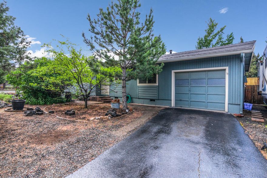 Fantastic home on a private quarter acre in Bend! This 3 bedroom home has been well cared for with numerous upgrades. Relax in the beautiful gazebo built in 2020. Ample storage in the 12x12 shed. New stove and SS refrigerator in 2020. FA furnace added and new heat pump in 2020 for those hot summer days. Vintage windows have been replaced and solar tubes added for extra light. Private fenced backyard with wonderful rock outcropping. Exterior paint in 2019. Bathroom remodel in 2020. RV parking with 30 & 50 AMP service! Great location close to parks, schools and shopping. Move-in-ready. Come make this your own!