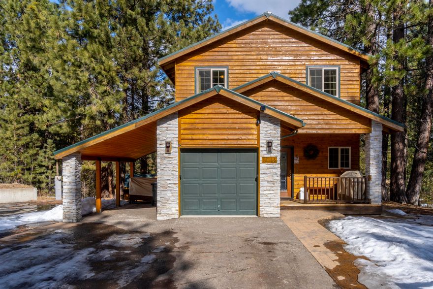 Desirable Big Deschutes River front home nestled on .67 acre lot. Beautiful NW styled home offering great room living. 2006 sq.ft., 3bedroom, 2.5 baths with large bonus room. Hardwood flooring, beam ceilings, cozy wood burning fireplace with stone surround. Convenient kitchen with granite slab counters, all appliances. Inviting, vaulted master suite with wood burning fireplace, and large soaking tub to relax and enjoy the view. 2 new large entertaining decks. Paved RV area and carports. Private pathway to river front and deck. Furnishings included. Short term rentals allowed. Tranquil setting by 2300 acre State Park. Near Sunriver, Cascade Mountains, and High Lakes recreation areas.