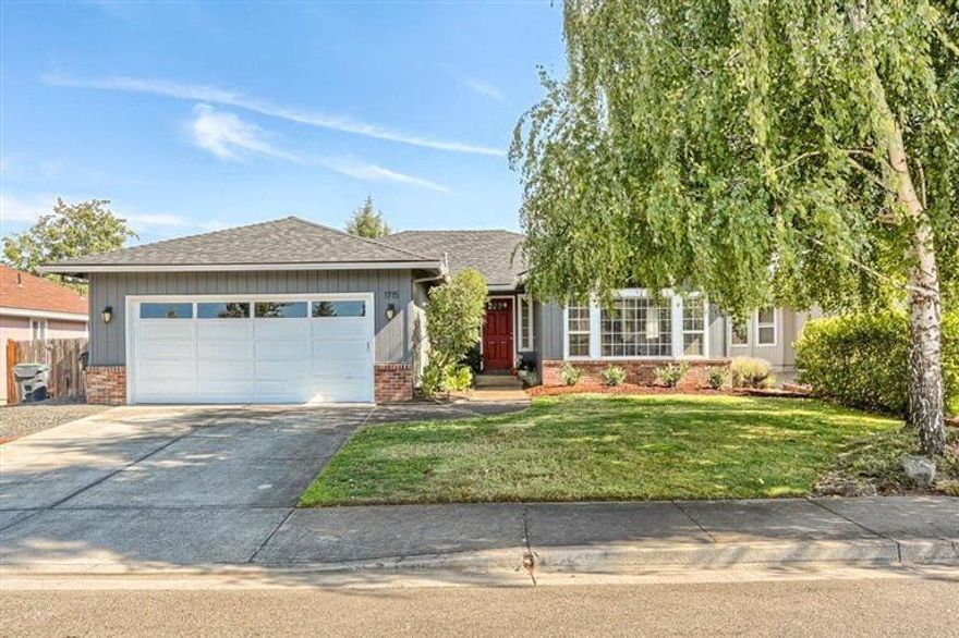 Great single story home in a quiet SW Medford neighborhood near schools, Stewart Meadows Golf Course and Fitchtner-Mainwearing Park. This 3 bedroom, 2 bath home was built in 1995 with over 1700 sf. Home has just been painted inside and out, light fixtures and window coverings have all been replaced, new carpet in the bedrooms will be going in shortly. Home offers a family room and living room, nice gas fireplace walk-in closet in the master bedroom and a large garage. Easy care landscaping with in-ground sprinkler system and nice large deck with hot tub off the kitchen. Home is in move-in condition.