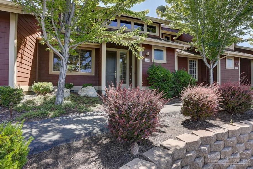 Desirable town home in Eagle Crest, Quiet, peaceful and away from the traffic. Great income potential income, approximately $30,000 per year! Large open floor plan with high ceilings and windows. Kitchen overlooks the dining and spacious living area with fireplace and ceiling fan. Master bedroom on the main floor with tiled master bathroom, double sinks, and soaking tub. 2 bedrooms upstairs with a loft or sitting room area. Nice upgrades include tiled fireplace, slate look tile flooring throughout the dining area, New heating system installed last year, built in tv cabinet, and a large patio - perfect for entertaining! Excellent reviews on VRBO! Home comes with 13 month home warranty with HWA.