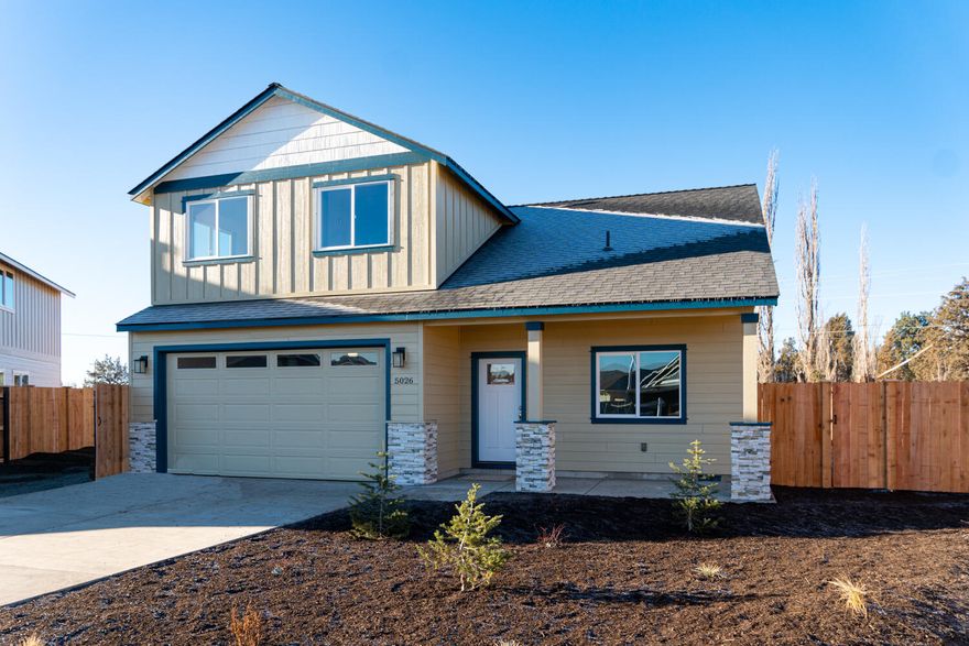 Affordable luxury built by Dunlap Fine Homes on the Bend side of Redmond w/Cascade Mtn Views. Spacious living both inside & out, w/plenty of room for entertaining. Vaulted Great Room plan w/open Kitchen, tons of cabinetry & prep space on the slab Quartz counters and large island. Neat & tidy full height tiled back splash, SS appliances & farm sink. Living space offers a cozy corner Gas burning fireplace w/stylish accents & room for gathering. Desirable Primary Bedroom on Main level, walk in closet, step in shower, tiled floors & dual vanities. Office/Den downstairs as well off the entryway. 2 additional guest rooms upstairs w/full bath & large bonus room. Laundry room w/storage & sink. Durable wood look laminate flooring, carpet in the bedrooms/closets & tiled baths. Gas forced air, A/C & back patio. Double car garage, gated RV parking, fully fenced, fully landscaped w/auto sprinklers. Come tour it today or visit our open house! Open Saturdays & Sundays 12pm-3pm.