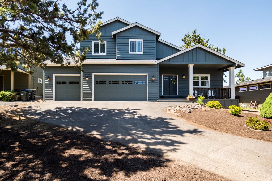 Stunning Awbrey Ridge home on Bend's Westside. This 3 bedroom, 2.5 bath, 2836 sqft home is situated on a .28 acre building site and is close to parks, schools, trails, and everything Bend has to offer. Open great room floor plan with soaring vaulted ceilings and ceiling fan, gas fireplace, and wood floors. Spacious kitchen with newer stainless steel appliances, granite counter tops, large pantry, designated dining area, and gorgeous Westerly views. Private main level master suite with great natural light, walk in closet, and stylish master bath with jetted tub and double vanity. Second level features a massive bonus room with private balcony and expansive Cascade Mountain views in addition to the generously sized secondary bedrooms and full bath. Fenced back yard is perfect for entertaining with huge deck and cozy grassy area. Oversized 3 car garage, dog run, plus much more. This won't last long. Call your broker for a private showing today.