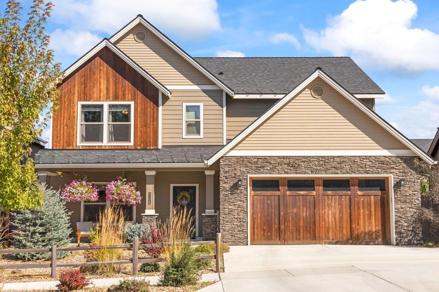 Welcome home, this beautifully designed home offering exceptional space, comfort, & everyday luxury. The open & expansive main level is thoughtfully laid out w/seamless flow, ideal for both entertaining & comfortable living. The chef's kitchen features quartz, a large island, abundant cabinetry, generous pantry space, & oversized mudroom w/storage designed for busy households. The living room is warm & inviting, highlighted by a stacked stone fireplace that creates the perfect ambiance on cool winter evenings. Upstairs, all four bedrooms are generously sized w/excellent closet space. The primary is a true retreat, offering elegant coved ceilings, a large walk-in closet, dual sinks, & soaking tub for relaxation. Surround sound & receiver included for effortless entertaining. The backyard is ideal for gatherings, featuring a spacious patio & pergola for enjoying warm summer nights. Rare - no HOA or CC&Rs. Space, style, and flexibility come together in this standout Bend home!