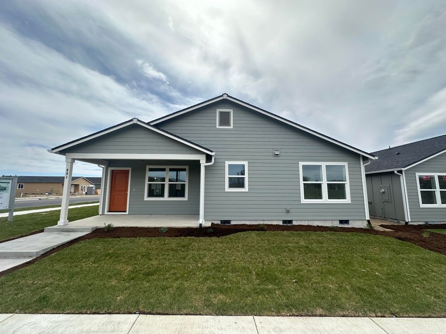 Introducing Sagebrook Estates, a beautiful new community on the rural edge of town. Energy-star certified homes offering quality finishes throughout. Single-level residences including covered front porches, laminate flooring throughout main living areas & vaulted ceilings. Attractive light and bright floor plans w/open great room concept. Beautiful kitchen complete with pantry, 3-piece stainless steel Whirlpool appliance package, slab countertops & backsplash, and an uninterrupted kitchen island great for entertaining! Double vanity sinks in primary bathroom, step-in showers w/glass doors, and walk-in closets. Many plans offer RV parking! Indulge in the luxury of a brand-new residence that combines modern aesthetics with thoughtful design.