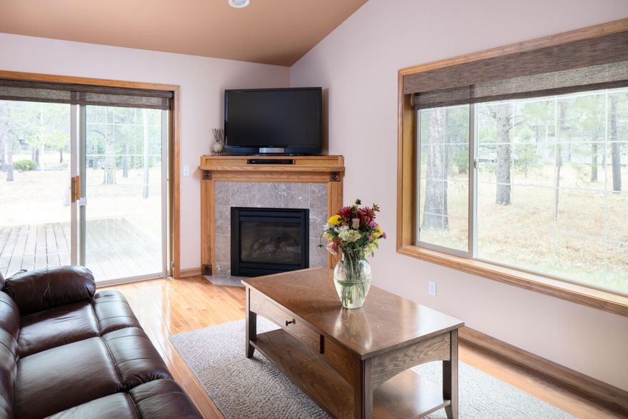 Explore this spacious Sunriver single-story home nestled on a generous .61-acre lot, complete with a 3-car garage - a true gem worth seeing! The original owner has meticulously maintained the quality craftsmanship throughout. Step into the great room, where vaulted ceilings and a cozy gas fireplace welcome you. The open floor plan seamlessly connects to the adjacent dining room. While officially listed as a 2-bedroom, the office boasts a convenient Murphy bed and built-in desk. For additional space, a bonus family room can be accessed from the primary bedroom or the office, serving as a fantastic area for games, movies, or relaxation in front of the fireplace. The kitchen boasts beautiful granite countertops, new dishwasher and refrigerator.