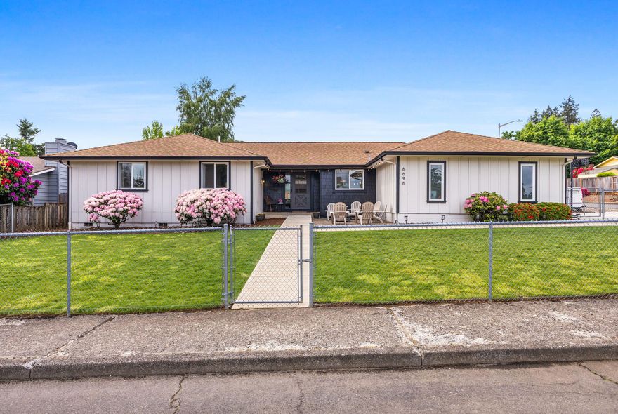 Discover this beautifully renovated single-level home nestled on a spacious corner lot in desirable South Salem. This 4 bedroom, 2.5 bathroom residence blends modern updates with timeless charm, offering a turnkey living experience. Step inside to find an open-concept layout filled with natural light. Outside, enjoy the expansive yard—perfect for gardening, play, or entertaining. A rare find that checks all the boxes!
