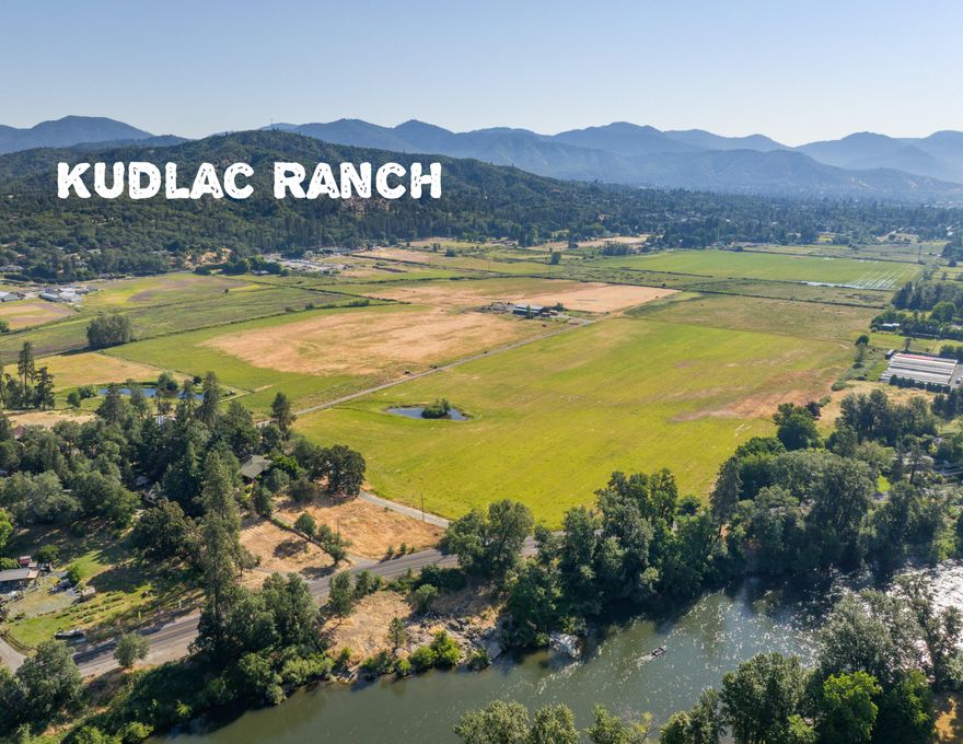 Set in the West Hills of Grants Pass, Kudlac Ranch offers 89.28 acres of productive farmland just 3 miles from downtown. Known for producing award-winning Hereford bulls, including the 2024 Supreme Champion at the Red Bluff Bull Sale, this ranch combines functional operational with natural beauty. With 85 irrigated acres and 55 acres of Class II soils, the land is well-suited for efficient, large-scale farming. The 2,350 SF farmhouse features 4 bedrooms, 2.5 bathrooms, an updated roof, HVAC, and vinyl windows—ready for your finishing touches. A standout feature is the 8,000 sq ft barn with generator-ready wiring, equipment bays, cattle handling facilities, and ample room for hay or vehicle storage. The property also includes a scenic pond and a sliver of Rogue River frontage, where irrigation water is pumped from. Just minutes from shopping, dining, golf, and boating, this is a rare opportunity to own a premier farmstead in a prime Southern Oregon location.