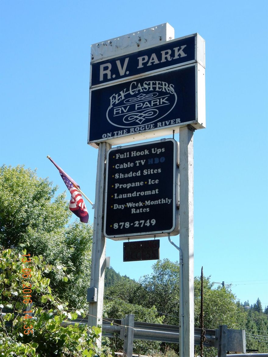 PRICE REDUCED $100.000.00 This is a 47 space RV Park on the Rogue River in the City of Shady Cove, Oregon. It has river frontage and direct access. It has been running 100% full for the past few years. It has an office building with a small rec room and laundry room attached. There is a separate bath/shower facility with a shop and storage for equipment.The park owns 5 mobile homes on site for long term rentals. This includes an owners double wide on the river. This investment has immediate cash flow and can possibly show a 10% cap with good management.