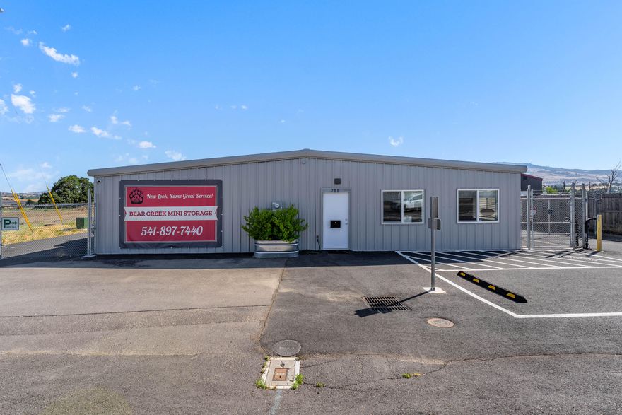 Incredible opportunity to own a newly built storage facility with huge growth potential. Located on a busy highway in Talent near the freeway, this high-visibility property features over 250+ storage units and ample office space for on-site management. The facility offers great signage, easy access, and a secure layout—ideal for customers and operators alike. With a convenient location in a fast-growing area, this is a turnkey business that's easy to take over. All the infrastructure is in place—just add a solid marketing push to maximize income potential. Whether you're looking to expand your investment portfolio or run a hands-on operation, this property is ready to meet your goals. The strategic location draws strong drive-by traffic and offers room to grow. Secure, modern, and loaded with potential—don't miss this chance to own a top-tier self-storage facility in the heart of Southern Oregon.