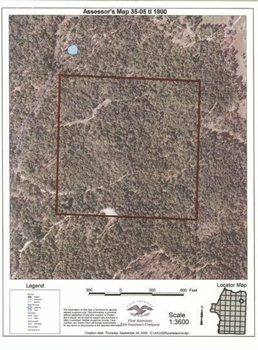 Wow! Price, Terms, homesite approval, septic approval, trees, views. What more do you want? 40 acres 1/2 mile off Jump Off Joe Creek Rd. This piece won't last long.