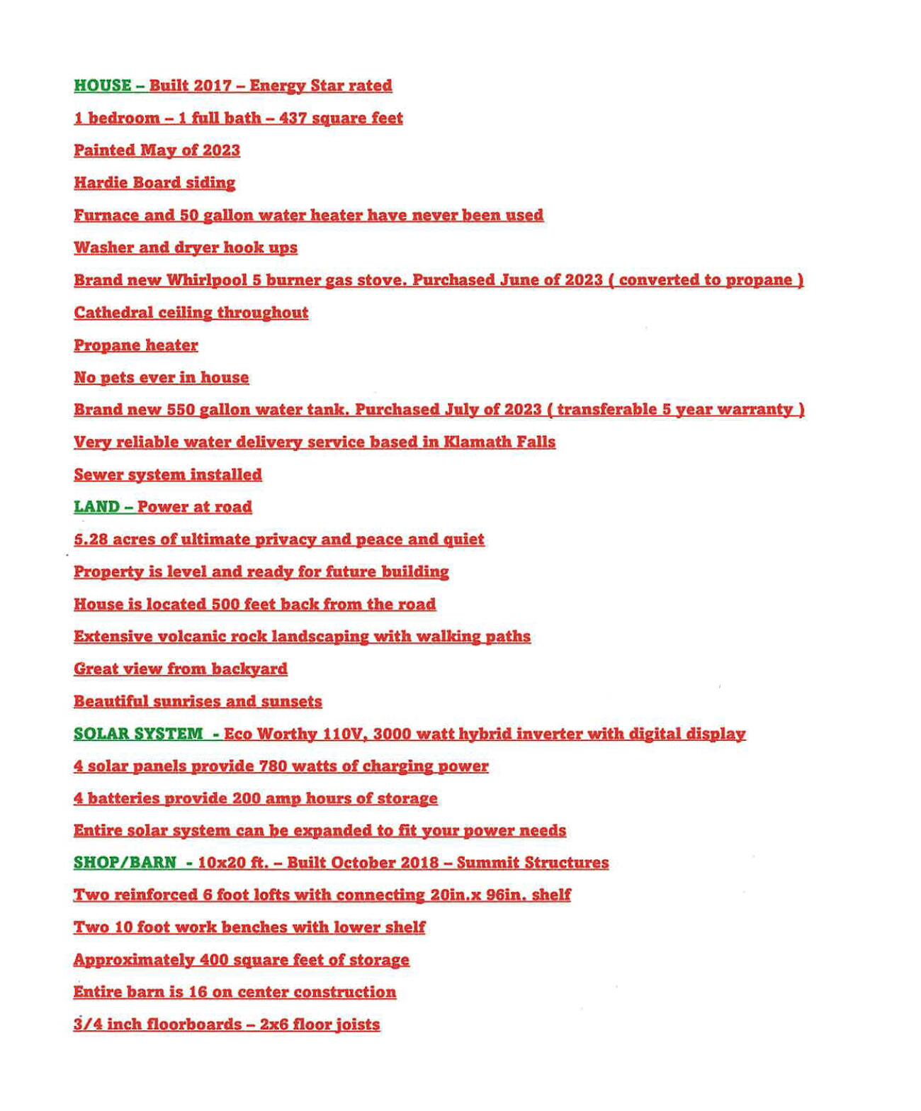 Klamath Falls Forest Estates -Hwy 66 Unit -Plat No. 2 - Residential