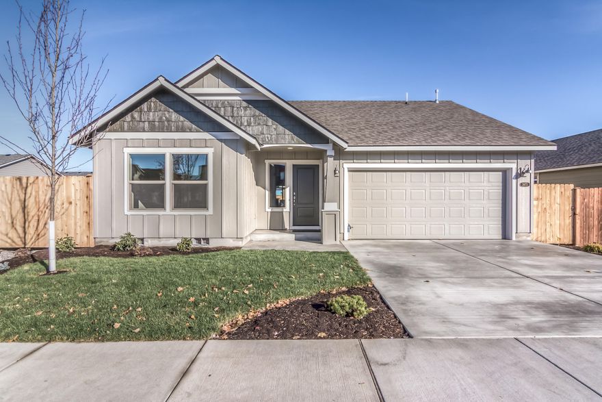 PRE_SALE ENTERED FOR COMPS ONLY
Lot:6713 - MonteVista Homes Charity Farmhouse Floor Plan is beautiful single-level, 3 bedroom, 2 bath 1868 sq ft home in Redmond's Premiere Mirage Community! Featuring an award winning kitchen with quartz countertops, an island w/breakfast bar, a stainless European hood fan and Stainless steel appliances. The Charity is a craftsman style home that won 6 awards in the COBA tour of homes;  including Best of Show, Best Value, Best Master Suite, Best Interior Finish. This plan features open living spaces, vaulted ceilings in the great room, spacious master bedroom with well appointed master bath and walk in closet. This high-quality home is located in desirable SW Redmond with a Southern exposed 16 X 10 covered patio and backyard. Conveniently located near Redmond's Dry Canyon with all of its amenities, convenient shopping and restaurants in Redmond's Historic Downtown. Come see why we're the Central Oregon Builder Association's 2018 Builder of the year!