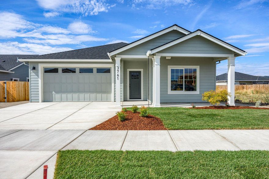 Built in 2024 in a beautiful country setting in Medford area with views of surrounding mountains nearby! An exceptional quality builder that we've grown to love in the valley throughout the years is what you get when you purchase a home built by Pac Trend Homes. A Stunning craftsman styled home with approximately 1673 sq ft, 3 bedrooms, 2 full baths. Features an open kitchen with beautiful granite counters including high end light fixtures and a gorgeous, cultured stone fireplace. Custom cabinets are birch and alder with the highest quality in the industry. Luxury vinyl plank flooring in the entry, kitchen, living room and hallways. Bathrooms and laundry include tile flooring. Professional landscaping in front and back round out this house. Estimated completion date July 2024. Other lot and home packages are available. Listing agent is related to seller. Pictures are for illustration purposes only.