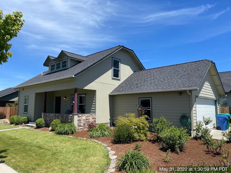 Gorgeous corner lot. 2008 3bd, 2bth, 1,532sf home. New Anderson energy star windows. Above height dormers upstairs for a spacious primary bedroom & ensuite. Home has been very well maintained! 2016 Karistan carpet w/5lb padding & laminate. No pets since new flooring. Fresh paint & granite counter tops highlight a bright & sunny open floor plan.  Attached garage has easy entry w/lots of storage shelves & work bench. 2019 home painted interior & exterior. Front & backyards are beautifully landscaped w/sprinklers, drip system, raised garden bed, weather-station & blueberry plants have plenty of sunlight. Attached 2-car garage & 2-car pad in front & plenty of convenient street parking.  Home is a must see, turn key & ready for you to move in. Includes 1-year APHW. Home Inspection Report available upon accepted offer