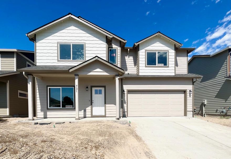 Affordable luxury built in the Stoneridge Terrace Community w/ miles of trails nearby! Spacious living both inside & out this Great Room plan. Open kitchen features plenty of cabinetry & prep space on the slab Quartz counters. Full height designer tiled back splash, breakfast bar and SS appliances. Main living spaces offer luxury vinyl plank flooring, tons of natural light and plenty of room for gathering or entertaining. Spacious Owners Suite w/ walk in closet, dual vanities & enclosed toilet area. Three additional spare bedrooms share a full bath. Laundry room + additional half bath located on the main level. Double car garage, fully fenced, landscaped w/ sprinklers and complete w/ rain gutters. Pre-wired for A/C! Photos are of a similar interior color package, same floorplan. Please inquire for specifics.  Inquire about other floorplans in this neighborhood, still time to pick interior color packages on some!