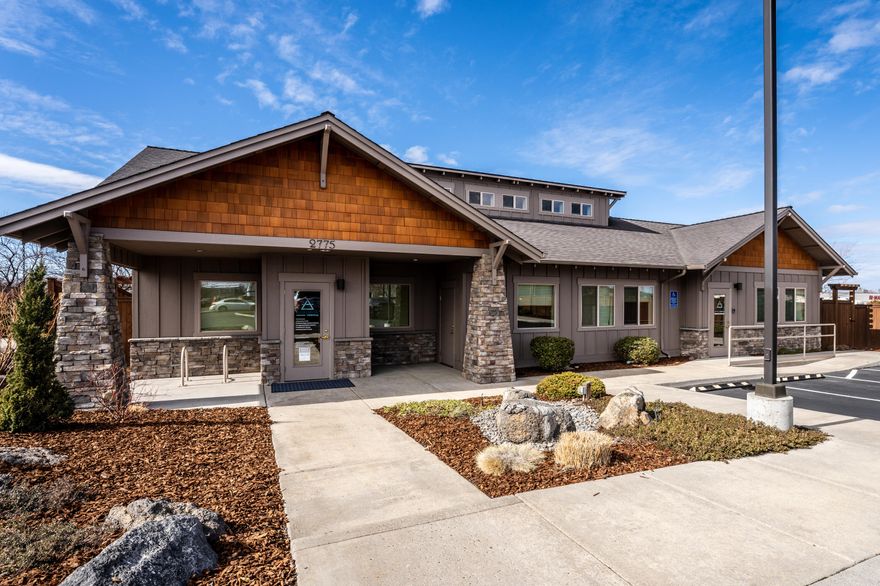 Fully leased investment property. NNN medical office property.  Quality medical clinic located in the heart of Redmond, with great access to Hwy 97 and Canal Blvd. On-site private parking. Located in an area of professional medical offices, banks and other businesses. Well designed reception area and waiting room, 7 private office suites, 2 baths all on main floor. 2nd floor includes a large private office, bathroom with a shower, conference room and lots of record storage. Private fenced patio, off street parking, monument signage.  Comes with extra additional tax lots and plans for expansion of the building.