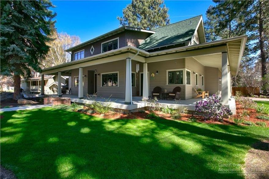 Few homes capture the essence of quintessential Bend quite like this home.Imagine living just steps from Mirror Pond.Located on Rocklyn Rd. one of Bend's most spectacular streets offering warmth & character of downtown Bend at your doorstep.Exquisite attention to detail with period appropriate push button light switches & Restoration Hardware light fixtures.Master on the main, with office,wine cellar & Viking appliances. Situated on 2 city lots with large mature trees & a wrap around porch.