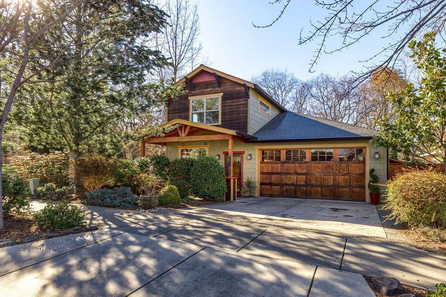 Common space on one side & Clay Creek Riparian Zone behind the property, create a buffer between neighbors & creates a calm, oasis for this stunning Clay Creek Garden home. Main level owner suite w/ cathedral ceiling. Open kitchen, dining & great room w/ fireplace. Ample storage throughout. Quality wood trim, Brazilian Cherry floors + other upscale finishes. Two oversized bedrooms upstairs w/ a full bath between. Well-appointed kitchen w/ granite countertops, over-counter lighting, an island workstation, new SMART dual-fuel Café brand range + double oven, stainless backsplash, new Broan exhaust hood & Miele dishwasher. Artistic touches throughout. Solar panels for low utility costs, Nest thermostats & Leaf Filter gutter system. Landscaping is mature & well-maintained and features an upgraded irrigation system. Outdoor entertaining is a dream; private patio cooled by majestic Oaks & gardens. Vibrant community garden space w/ raised beds, close to bike path, trails, YMCA, & shopping.