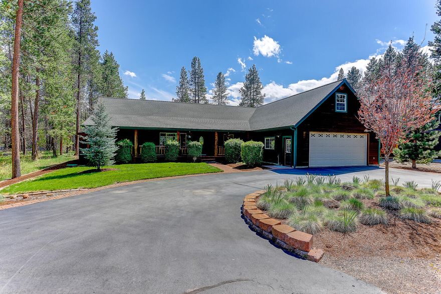 Beautiful Cedar Riverfront Home with Dock & Boat Slip! Hard to find on almost a half an acre in the Sunriver area! This one would make a wonderful full time, vacation OR short term VRBO home! Open floor plan with vaulted Great Room featuring a gas fireplace and wonderful Big Deschutes River views, open dining/kitchen w/Red Oak HW floors, Hickory cabinets, pantry, spacious main level primary suite features vaulted ceiling, slider access to back deck, river views, private bath with double vanity, tile floor & walk-in closet, big upstairs family/rec room + 4th bedroom with river views, the attached 872sf 3-car tandem heated garage has lots of great built-in storage, circular paved driveway, large covered front porch with log railings/accents, partially covered back deck with Hot Tub! Other features include: New Heating & Cooling system, Central VAC, owned propane tank, Artesian well, and Security System! Easy access to Mt. Bachelor, Sunriver Resort, High Cascade Lakes and all that CO.