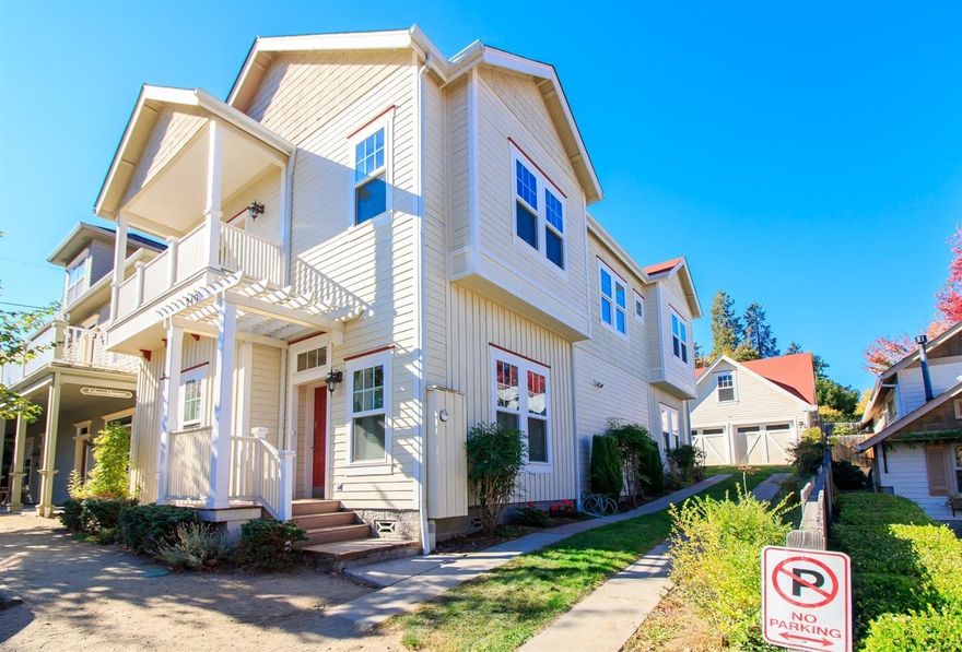 Live, Work & Play in the heart of downtown Jacksonville! This beautiful 2004 custom built home has 2294 sq. feet and its Historic Core zoning lends itself to many possible uses (buyer to check with the City of Jacksonville). The lower level features a nice open space with fir flooring, boxed ceilings an ADA full bathroom, office area and a kitchenette. Upstairs offers an open concept living, dining and kitchen area with access to the balcony. The kitchen boasts beautiful custom cabinetry, fir counters, plate rack and pantry. You'll also find a powder room, laundry area, guest bedroom and master bedroom w/ access to a private balcony overlooking the backyard with retractable awning making it a great space to relax. Master bathroom has a large shower, glass block and solar tube. Easy care backyard has a wonderful water feature and stone patio. In addition, the two car garage has an upstairs bonus room (approx. 400 sq. feet) with 1/2 bath. Convenient to restaurants, shops & Britt