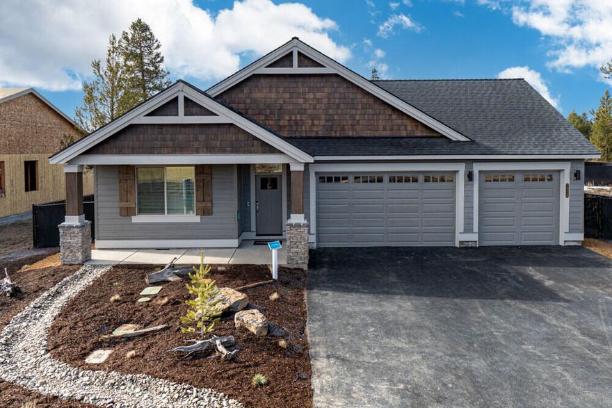 This beautiful Chapman floorplan, on Lot 163,  has an estimated completion of late December/January. The wonderful single level has the quality construction you expect from our award winning builder. This floorplan offers 3 bedrooms, 2 baths, pocket den,  3-car garage, with a spacious great room and kitchen for entertaining all of your family/guests. The primary suite is thoughtfully placed separate from the other bedrooms and includes A/C. Homeowners and residents here will have access to a full spectrum of private recreational amenities including the clubhouse w/ a gym, parks, green spaces, and paved walking paths.