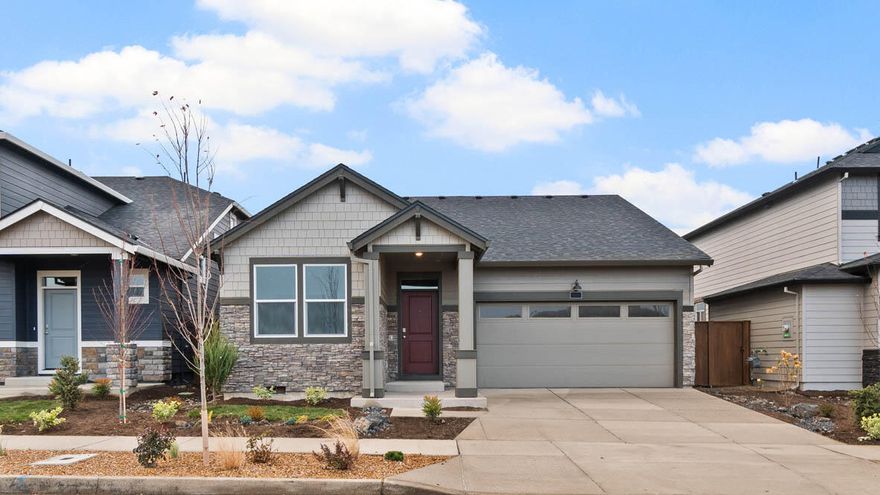 Special rate and closing cost incentive with use of builder's preferred lender!!  Call for details!!  Visit Stevens Ranch in Bend, located near Reed Market Rd in a serene residential area with access to outdoor living and adventure, the city, and historic downtown Bend. Move in ready!! Home sides to walking trail! The Spruce is a functional 1,435 sq. ft., one-level 3 bed 2 bath floor plan with Smart Home Technology included! The two front bedrooms are centrally located between a full bathroom. The stylish kitchen has stainless-steel appliances, quartz countertops, full height backsplash, pantry, central island, and a gas range/oven. The dining area flows into a light and bright great room with a cozy fireplace, ideal for entertaining. Primary bedroom includes a walk-in closet, en suite with double vanity, and extra storage. Sales office is on Pelee Dr - hours are 10am - 5:30pm daily. Photos are representative of plan, features/specs may vary!