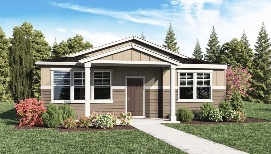 RED TAG SALE PRICE GOING ON NOW!! 
 IRONHORSE HARD TO FIND 2-BEDROOM NEW CONSTRUCTION!!  $5,000 CLOSING COST AND BELOW MARKET RATE INCENTIVE AVAILABLE WITH USE OF BUILDER'S LENDER!  You will love our brand-new Alder plan with its HUGE open concept kitchen/great room area and bedrooms on opposite ends.  The amazing kitchen features generous cabinet space, premium laminate, quartz, stainless appliances, gas range, extra-large island and walk in pantry. Patio off dining area, Smart Home features and New Home Warranty.  Front & back yards are landscaped with irrigation.   Ironhorse is a beautiful master planned community convenient to shopping, schools and miles of hiking trails at nearby Barnes Butte.  Model Home open Sat-Wed 9:30-5.  Photos and renderings are representational of floorplan only. Specs, colors, features may vary.  Estimated February completion.