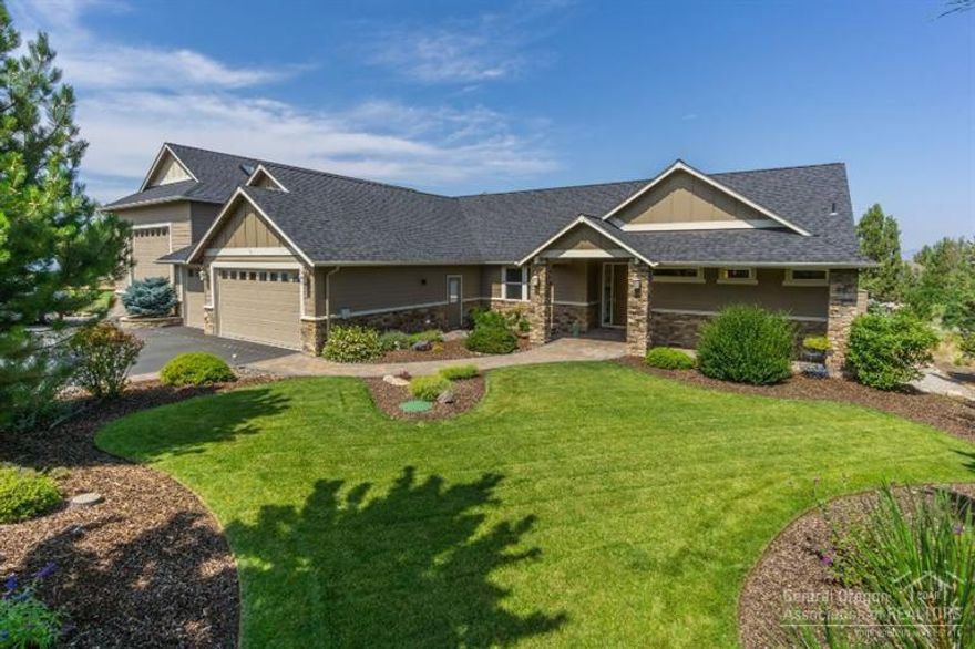 Exceptional living in Eagle Crest Resort! Three bedroom home with two master-suites & guest bath on main plus office above utility room. Two additional bonus rooms with separate entry above garage (1271 Sq Ft). DeWill custom cabinets & built-ins. Gourmet Chef's kitchen with 15' long Cambria breakfast bar, Dacor gas cook top, & high end appliances. Three private outdoor living spaces, water feature, dual HVAC, & Central Vac. 1825 Sq Ft triple car garage with RV bay PLUS 357 Sq Ft shop.