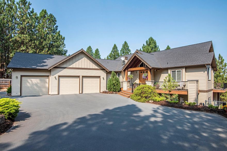 Large Westside home in popular 1st on the Hill Homesites. Great room, single level living with 3 bedrooms/family room down. Triple car garage, RV parking, Trex decking, paver patio, natural landscape and a fenced yard on .66 acre lot. Spacious rooms with high ceilings, functional floor plan with many options. Hardwood floors, 20' ceiling, Cherry wood cabinets, and upgraded appliances. Must see home, won't last long. Scheduled showings only.