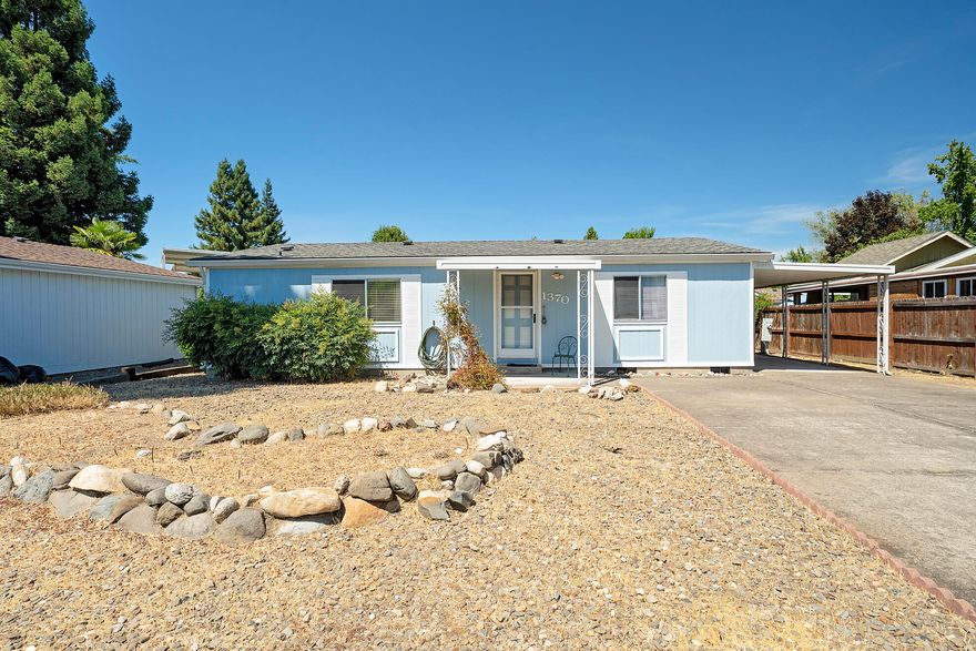 Great First Home in Southwest Medford. This cute and comfortable home is perfect for a first-time buyer! It's centrally located and has a great open layout with brand-new laminate wood floors throughout. The large primary bedroom comes with its own full bathroom, and the second bedroom is big enough for a king-sized bed. There's also a handy half bath for guests and a laundry room with the washer and dryer included. Out back, you'll find a spacious yard with a covered patio and tons of potential to make it your own. This home is clean, move-in ready, and waiting for someone to make it theirs!